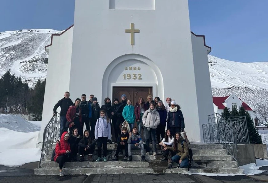 Ijsland groepsfoto Erasmus 2022